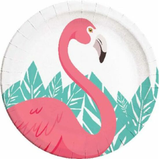 Flamingó Papírtányér