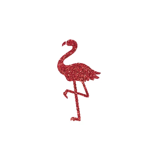 Flamingó  csillámfestő sablon