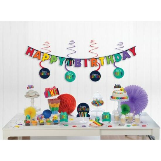 Happy Birthday Rainbow Mini dekorációs szett