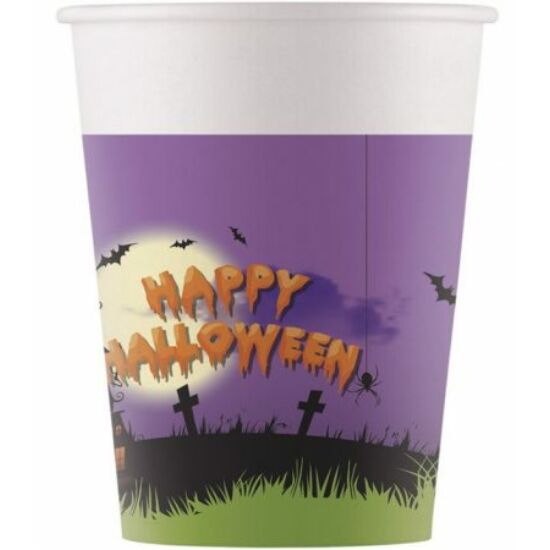 Happy Spooky Halloween Papír pohár 8 db-os