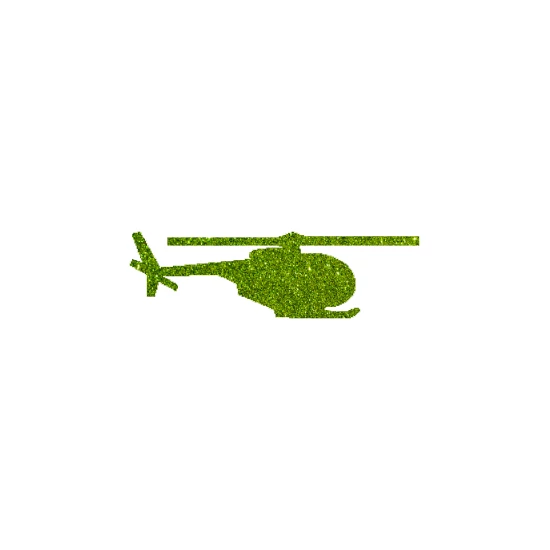 Helikopter csillámfestő sablon