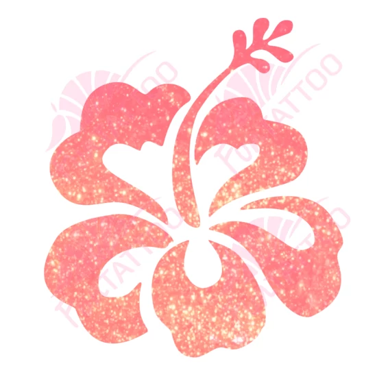 Hibiszkusz 1 csillámfestő sablon