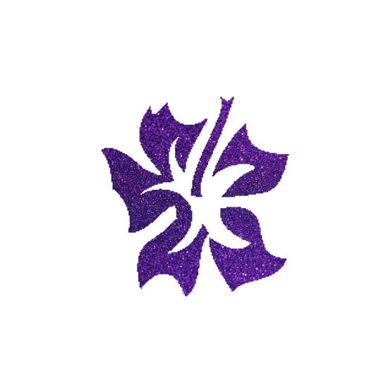 Hibiszkusz 2 csillámfestő sablon