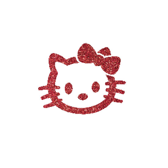 Hello Kitty 4 csillámfestő sablon