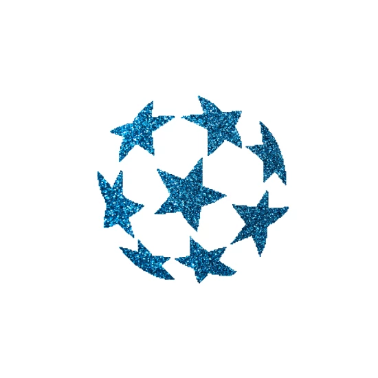 Labda csillámfestő sablon