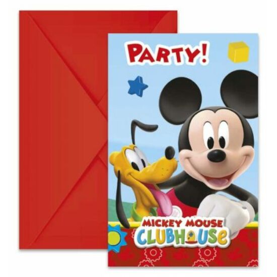 Disney Playful Mickey Party Meghívó