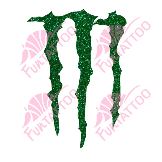 Monster csillámfestő sablon