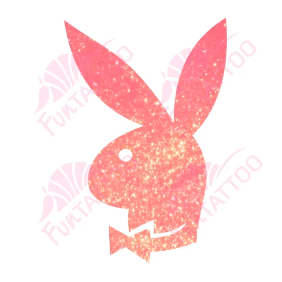 Playboy nyuszi csillámfestő sablon