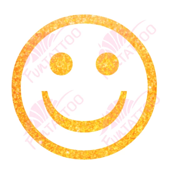 Smile csillámfestő sablon