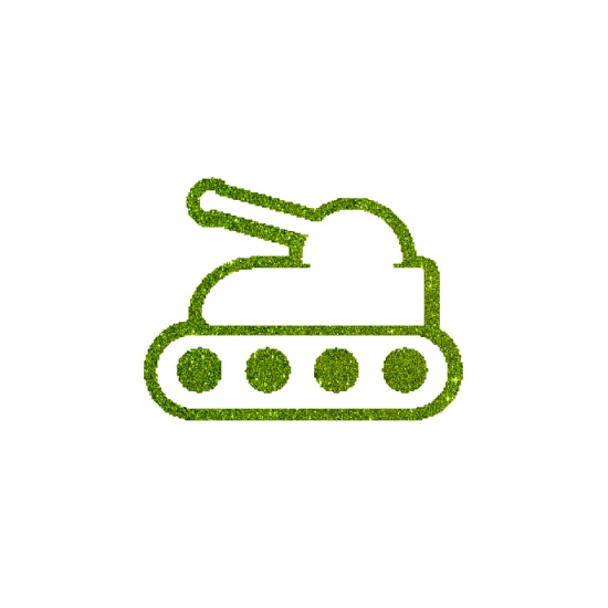 Tank 1 csillámfestő sablon