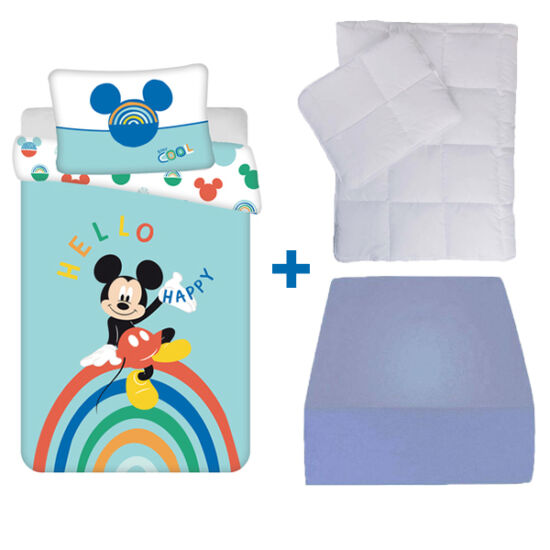 Disney Mickey ovis ágynemű szett (huzat + lepedő + ágynemű garnitúra)