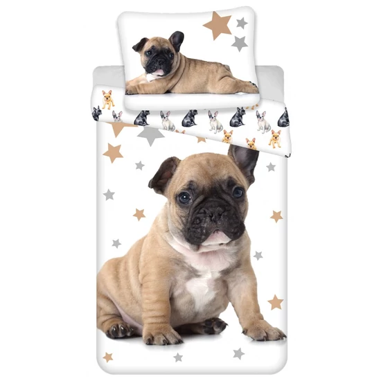 Bulldog mintás ágyneműhuzat