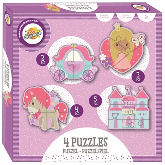 Hercegnő 4 az 1- ben forma puzzle